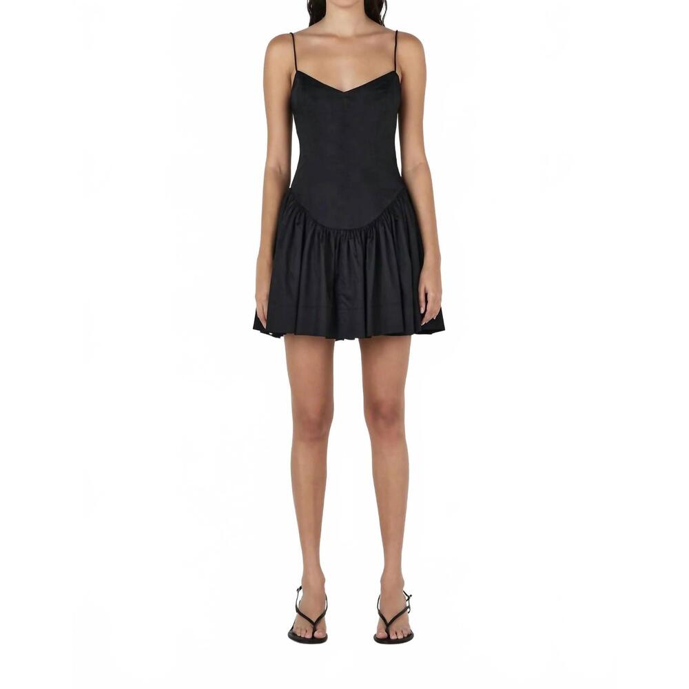 NEW HANSEN & GRETEL sonja mini dress in black